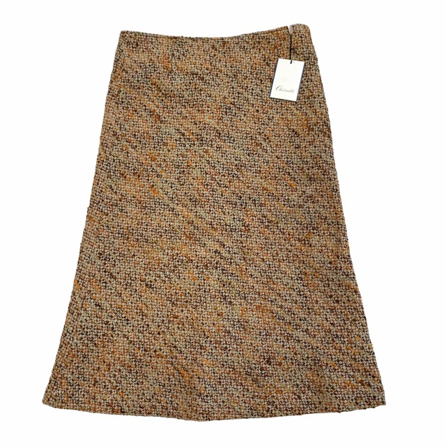 新品 シェリサーブル 大きいサイズ ツイード アンゴラウール スカート 日本製 レディースのスカート(ひざ丈スカート)の商品写真