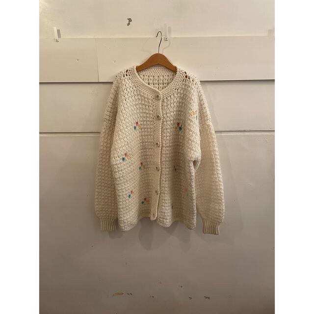 france vintage knit cardigan.