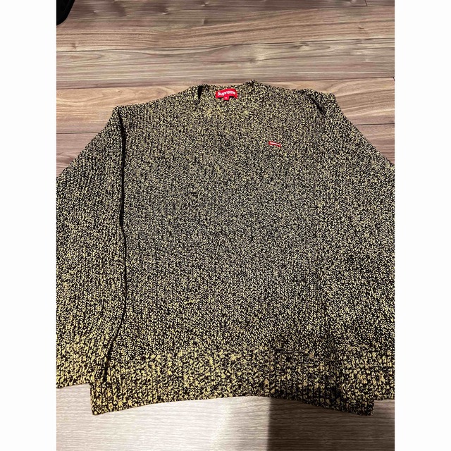 Supreme Melange Rib Knit Sweater Brown