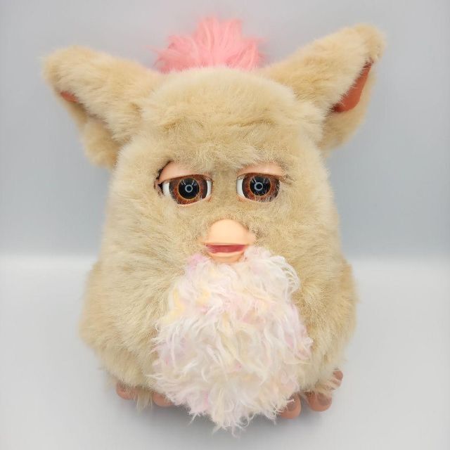 美品 Furby ファービー2  タン カラフルファー 茶目 477 ぬいぐるみおもちゃ/ぬいぐるみ