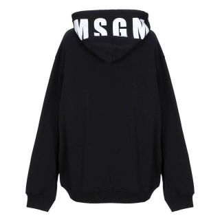 エムエスジイエム(MSGM)のUSED☆MSGM レディース☆フードロゴ　パーカー☆XS(パーカー)