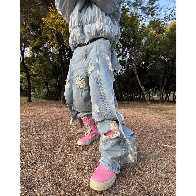 PCCVISION ドラキュラ デニム パンツ ジーンズ Gパン(L)2タイプの