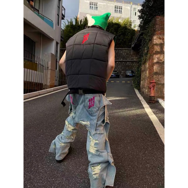 PCCVISION ドラキュラ デニム パンツ ジーンズ Gパン(L)2タイプ