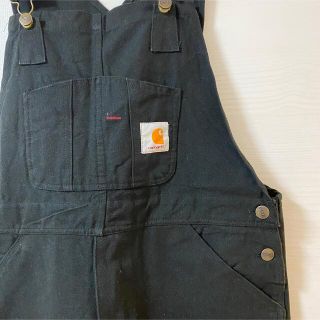 カーハート(carhartt)のカーハート　オーバーオール　黒　美品(サロペット/オーバーオール)