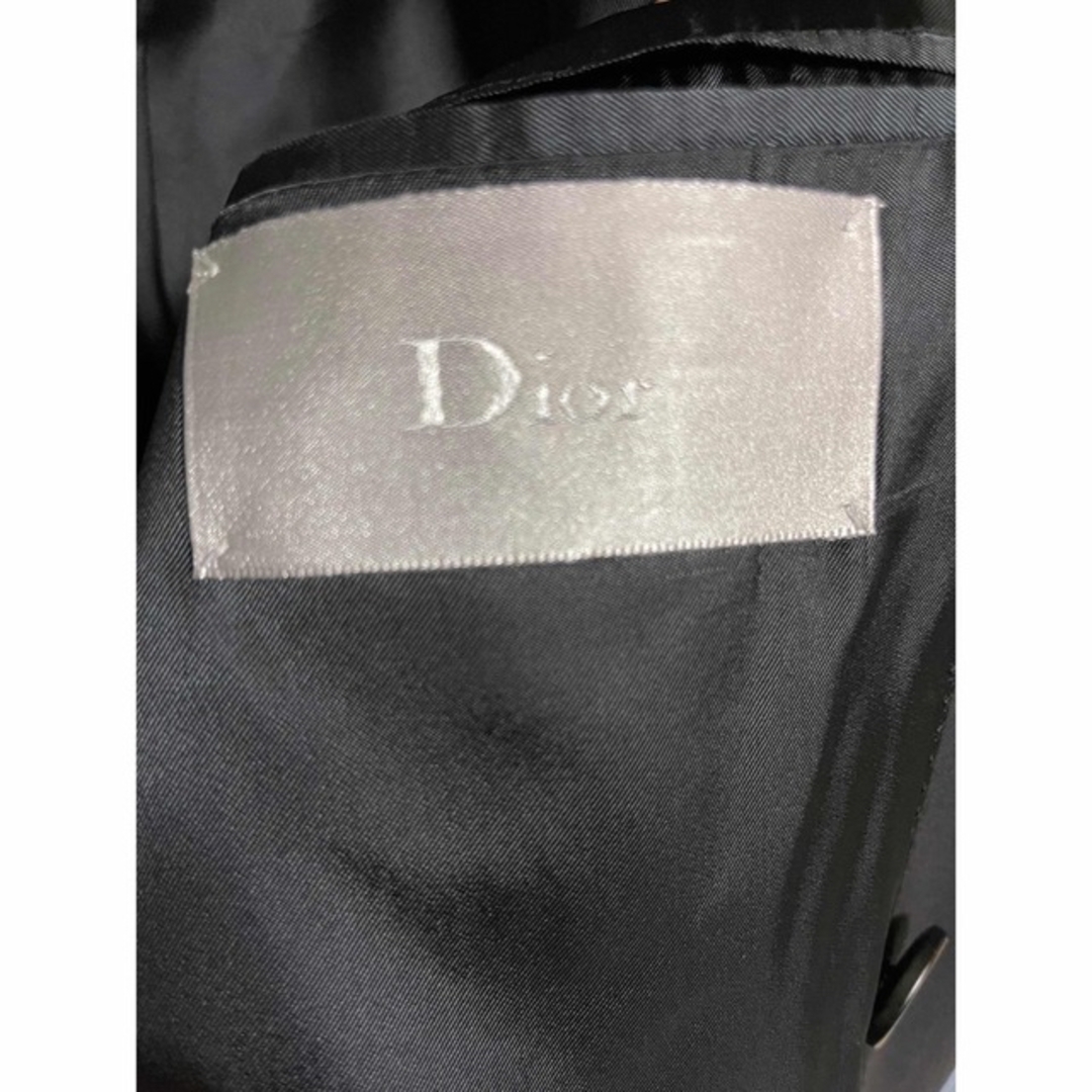 出産祝い DIOR 44 黒 コート ジャケット ディオールオム 名作 美品