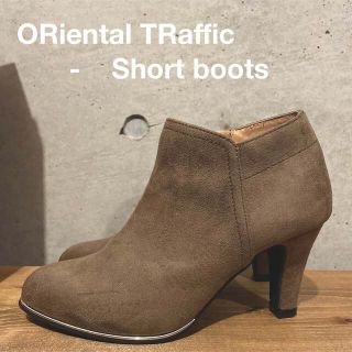 オリエンタルトラフィック(ORiental TRaffic)の【美品】オリエンタルトラフィック　ショートブーツ【Sサイズ】【ブラウン】(ブーツ)