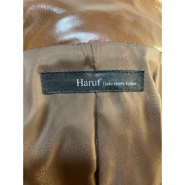 新品タグ付き♡HARUF 羊革 シングルライダースジャケット ハンドメイド 新品タグ付き♡HARUF 羊革 シングルライダースジャケット