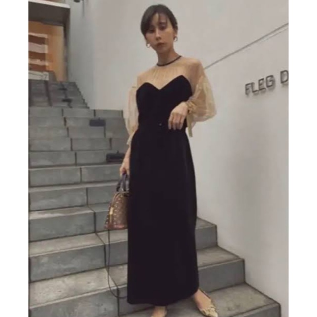 レディースAmeri VINTAGE AIRY SLEEVE TIGHT DRESS