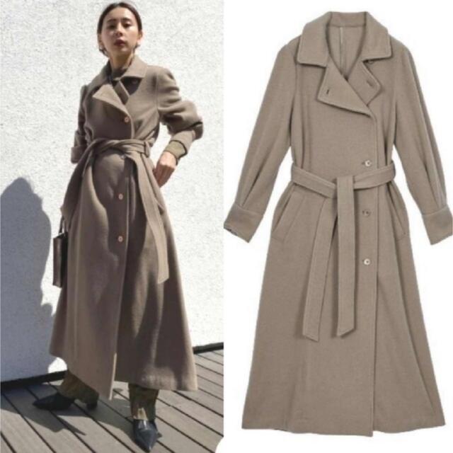 セット割引中 アメリヴィンテージ poofy flare long coat - www
