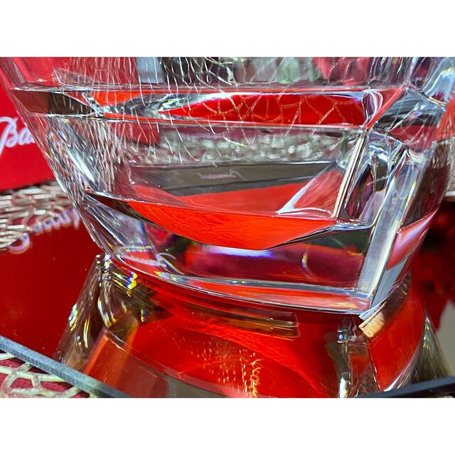 バカラ カレイドスコープ サラダボウル レッド 未使用美品 箱付き