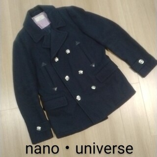 ナノユニバース nano・universe  Pコート 紺(ピーコート)