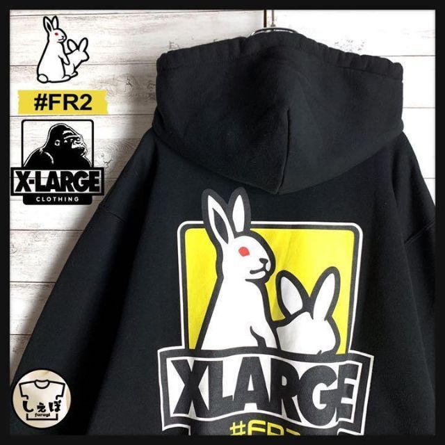 【佐藤ノア着モデルM】 FR2 XLARGE 限定コラボ 入手困難 パーカー