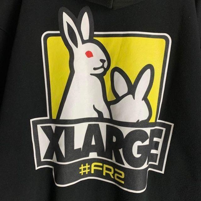 【希少カラー】FR2×XLARGE パーカー 即完売モデル 限定コラボ 入手困難