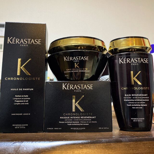 KERASTASE(ケラスターゼ)のケラスターゼクロノジスト　3点セット コスメ/美容のヘアケア/スタイリング(シャンプー/コンディショナーセット)の商品写真