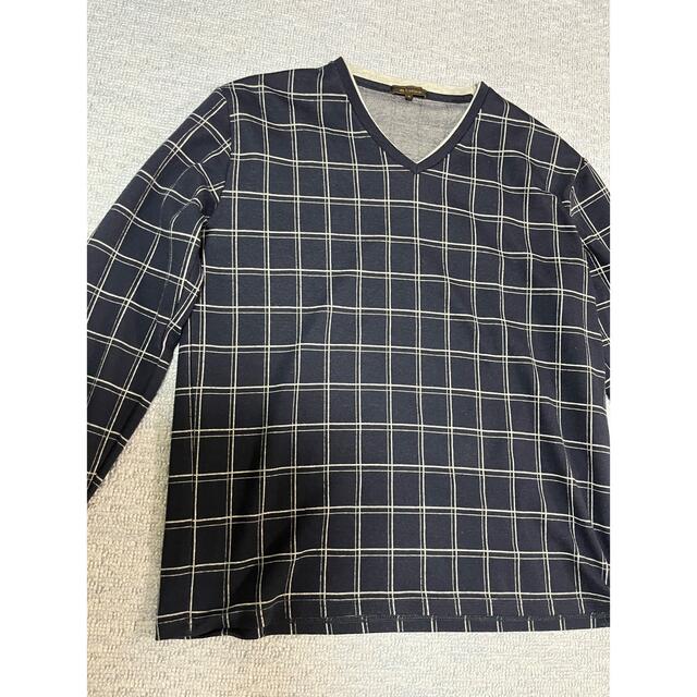 TAKA-Q(タカキュー)のタカキュー　Vネックカットソー　XL メンズのトップス(Tシャツ/カットソー(七分/長袖))の商品写真