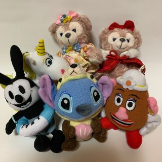 ディズニー(Disney)のディズニーキャラクター ストラップ 5点セット まとめ売り シェリーメイ おまけ(キャラクターグッズ)