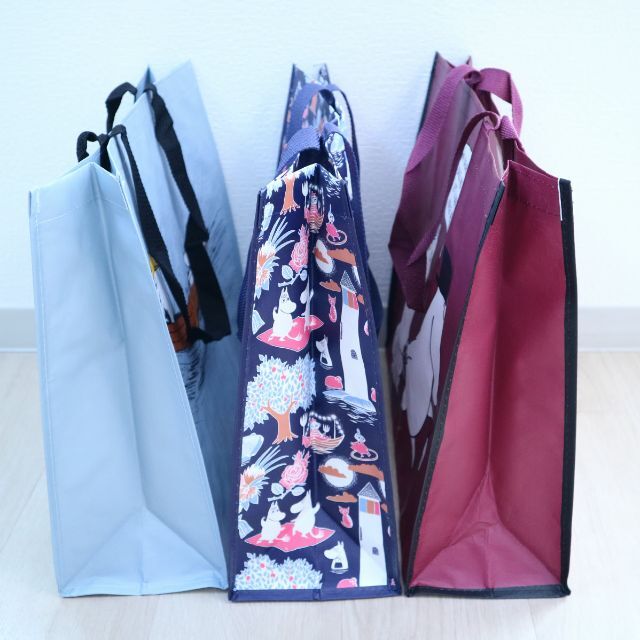 MOOMIN(ムーミン)の【新品】MOOMIN PP ショッピングバッグ 3点セット (B) レディースのバッグ(エコバッグ)の商品写真
