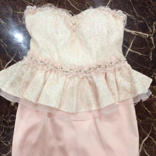 ティアラミリー(Tiara Mily)の新品美品愛沢えみりちゃんブランド♡tiara mily ペプラムドレス(ミニドレス)