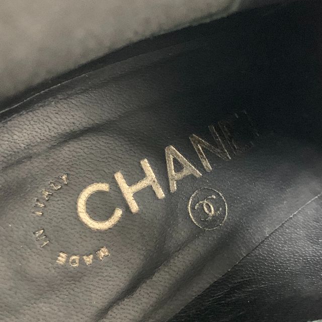 CHANEL(シャネル)の5280 シャネル レザー ココマーク サイドゴア ショートブーツ ブラック レディースの靴/シューズ(ブーツ)の商品写真