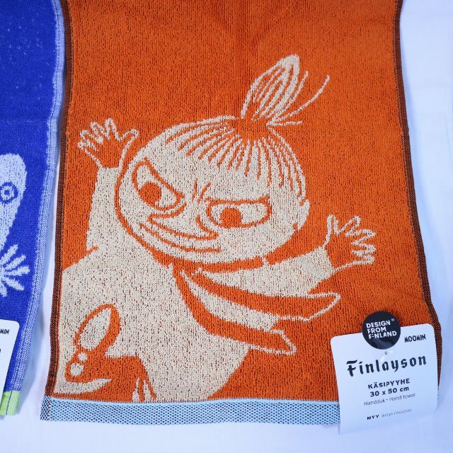 MOOMIN(ムーミン)の【新品】Finlayson MOOMIN Hand towel 2枚セット インテリア/住まい/日用品の日用品/生活雑貨/旅行(タオル/バス用品)の商品写真