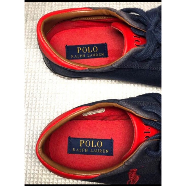 POLO RALPH LAUREN(ポロラルフローレン)の✨POLO Ralph Lauren ポロラルフローレン✨スニーカーメンズ紺赤★ メンズの靴/シューズ(スニーカー)の商品写真