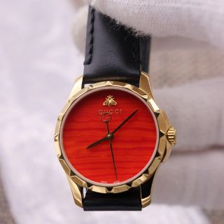 Gucci - 付属品付き【新品未使用】GUCCI Gタイムレス/126.5 ビー 動作