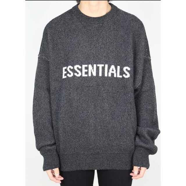 essentials LOGO KNIT エッセンシャルズ ロゴニット Lサイズ