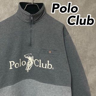 ポロクラブ(Polo Club)の【希少】 Polo Club ヴィンテージ ハーフジップ トレーナー スウェット(スウェット)