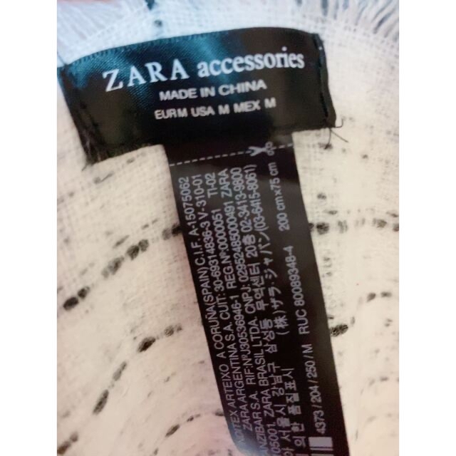 ZARA(ザラ)のZARA ツイード風ラメストール　マフラー レディースのファッション小物(マフラー/ショール)の商品写真