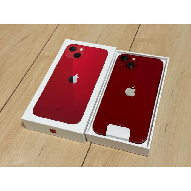 色移り有り Apple iPhone13 128GB PRODUCT RED simフリー