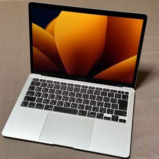 アップル(Apple)のMacBookAirM1 A2337 RAM8GB SSD256GB 銀色(ノートPC)