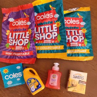 coles little shop 三個セット(ノベルティグッズ)