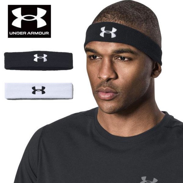 UNDER ARMOUR(アンダーアーマー)のUNDER ARMOUR トレーニング パフォーマンス ヘッドバンド　ブラック メンズのアクセサリー(その他)の商品写真