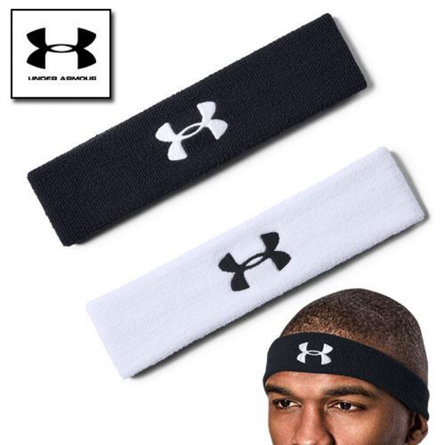 UNDER ARMOUR(アンダーアーマー)のUNDER ARMOUR トレーニング パフォーマンス ヘッドバンド　ブラック メンズのアクセサリー(その他)の商品写真