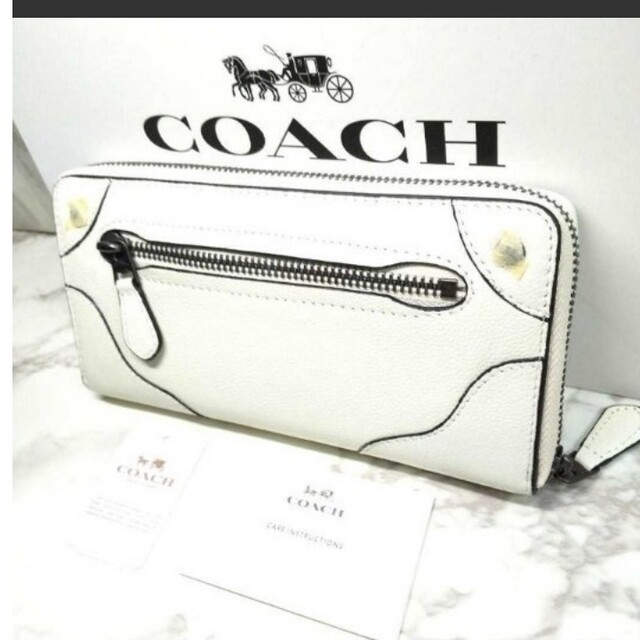 COACH(コーチ)の【新品-未使用】コーチ COACH ホワイト グレインレザー 白 長財布 メンズのファッション小物(長財布)の商品写真