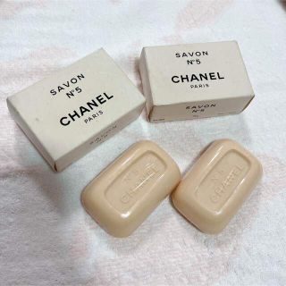 シャネル(CHANEL)のCHANEL シャネル PARIS 石鹸 SAVON NO5 2個セット 未使用(ボディソープ/石鹸)