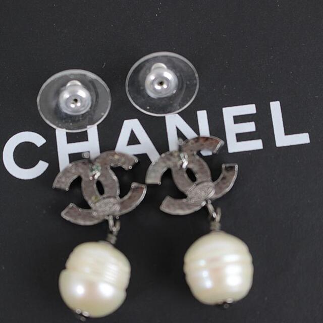 CHANEL - シャネル ピアス 美品 ココマーク ラインストーン フェイク