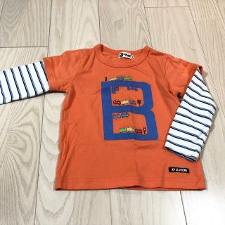 ニットプランナー(KP)の【KP Boy】【100サイズ】ケーピーボーイ　重ね着風　カットソー　ロンT(Tシャツ/カットソー)