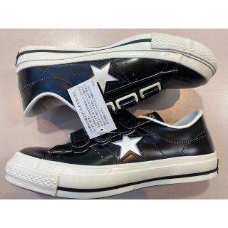 コンバース(CONVERSE)の極美品 日本製 コンバース ワンスター ベルクロ 黒×白 24.5センチ(スニーカー)