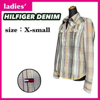 トミーヒルフィガー(TOMMY HILFIGER)のヒルフィガーデニム 長袖 シャツ レディース サイズX-small マルチカラー(シャツ/ブラウス(長袖/七分))