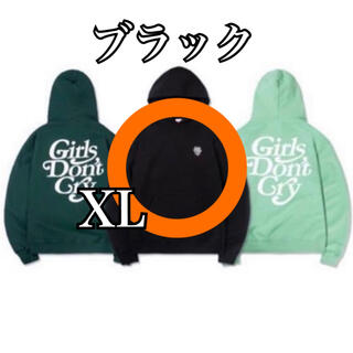 ジーディーシー(GDC)のgirls don't cry GDC logo hoodie XL BLACK(パーカー)