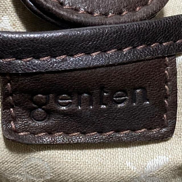 genten(ゲンテン) トートバッグ - レザー外ポケット×1個