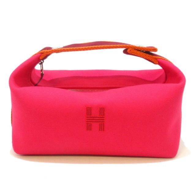お気に入り】 Hermes コットン ピンク ポーチ新品同様 エルメス