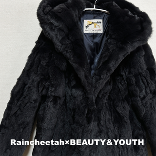 【BEAUTY&YOUTH 】Raincheetah別注 ラビットファー コート