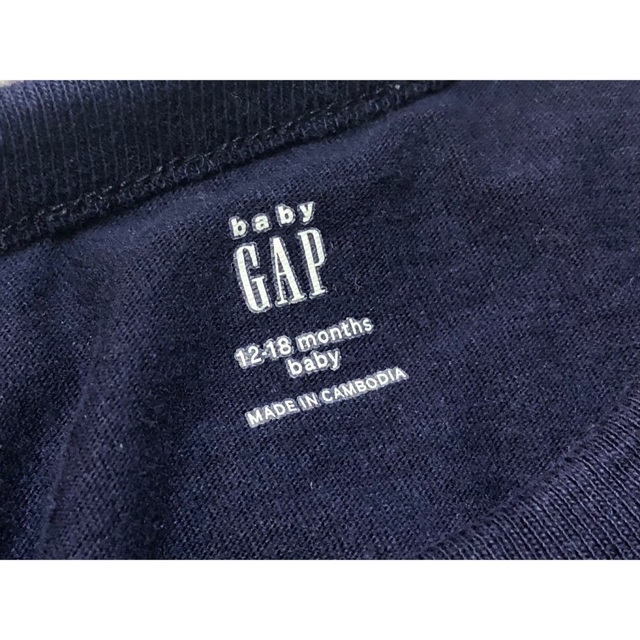 babyGAP(ベビーギャップ)の*ベビーギャップ＋ネクスト* ロンパース 長袖肌着 80 4枚セット ネイビー  キッズ/ベビー/マタニティのベビー服(~85cm)(ロンパース)の商品写真