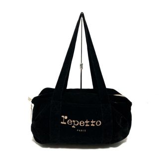 レペット(repetto)のレペット ショルダーバッグ 黒 スエード(ショルダーバッグ)