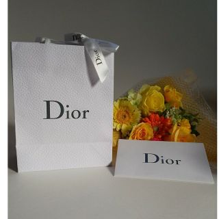 ディオール(Dior)のDior　ショップ袋　手提げ袋リボン付　メッセージカード入れ(ショップ袋)