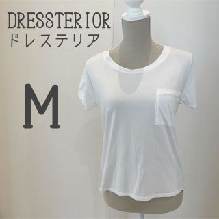 ドレステリア(DRESSTERIOR)の【DRESSTERIOR】Tシャツ 白 胸ポケット 日本製(Tシャツ(半袖/袖なし))