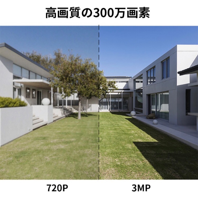 庭監視WIFIカメラ 屋外TUYA防犯カメラ 動き検出 双方向音声 IP66防水