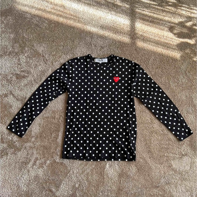 COMME des GARCONS(コムデギャルソン)のプレイコムデギャルソン カットソー ロンT ドット柄 メンズのトップス(Tシャツ/カットソー(七分/長袖))の商品写真